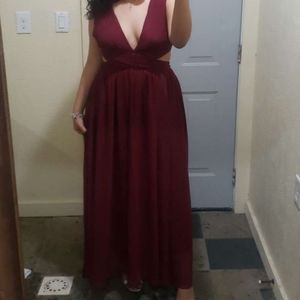 Maroon Dress